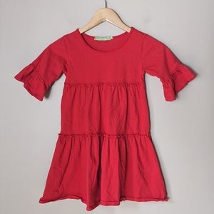 Millie Loves Lily Red Ruffle Dress Size 8